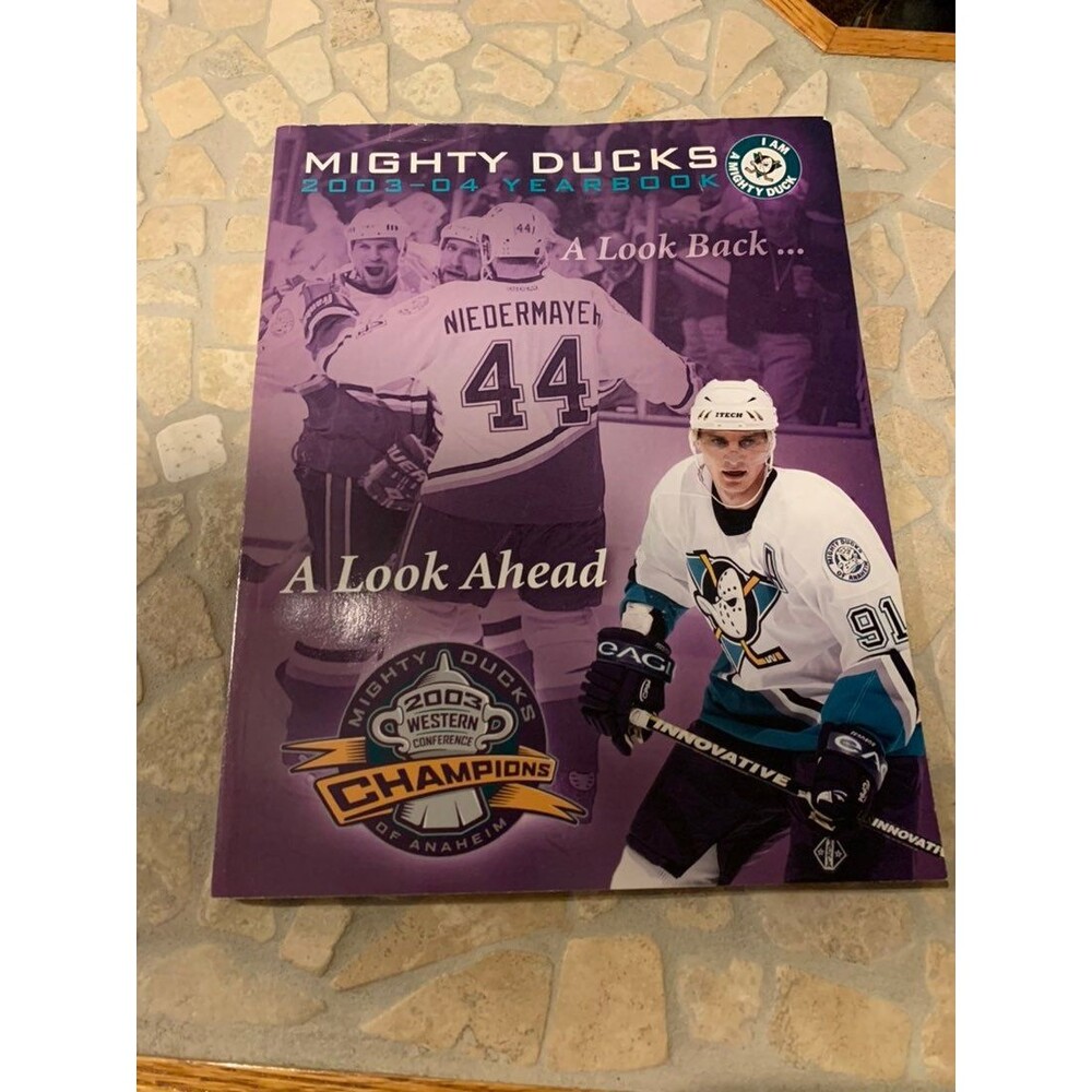 NHL Hockey Mighty Ducks 2003-2004 Yearbook Anaheim Ducks Souvenir Collectible